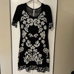 Black and White Sweater Dress